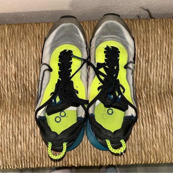 Nike air max 2090 Black and Neon Yellow Athletic Shoes